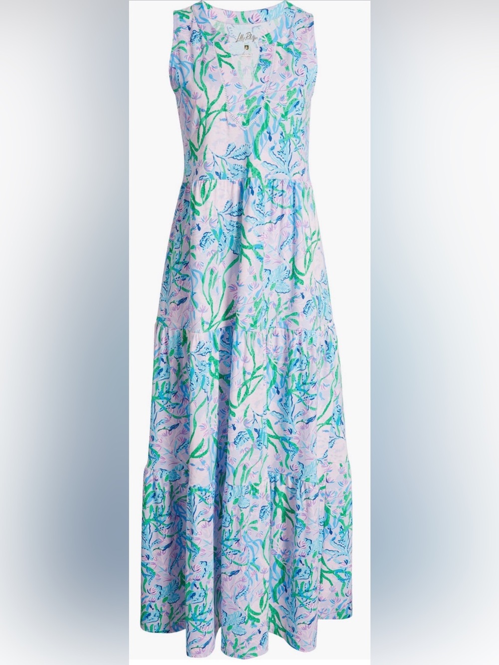 Lilly Pulitzer ‘Sydnee” Tiered Maxi Dress. Size Med - Picture 4 of 15
